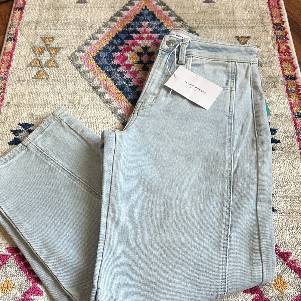 Flying Monkey Light Blue High Rise Women Jeans